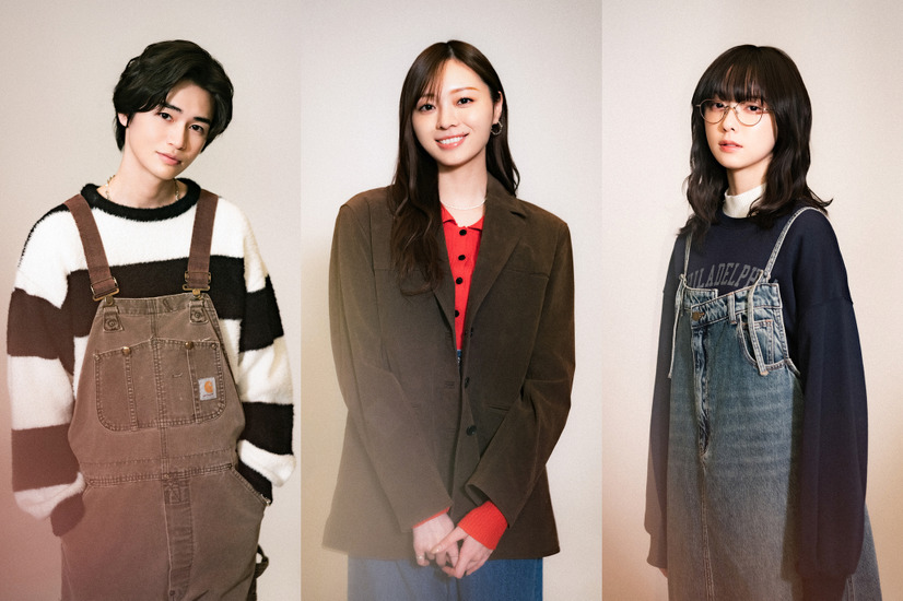 左から）西垣匠、梅澤美波、加藤小夏「『失恋カルタ』製作委員会・MBS」