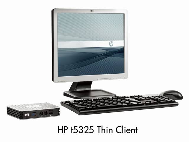 「HP t5325 Thin Client」ディスプレイとのセット