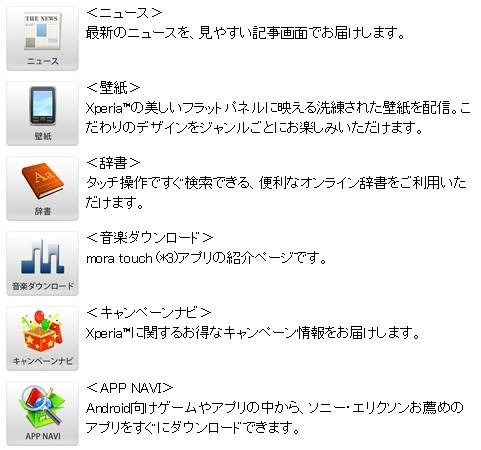 「PlayNow for Android」で提供されるコンテンツ