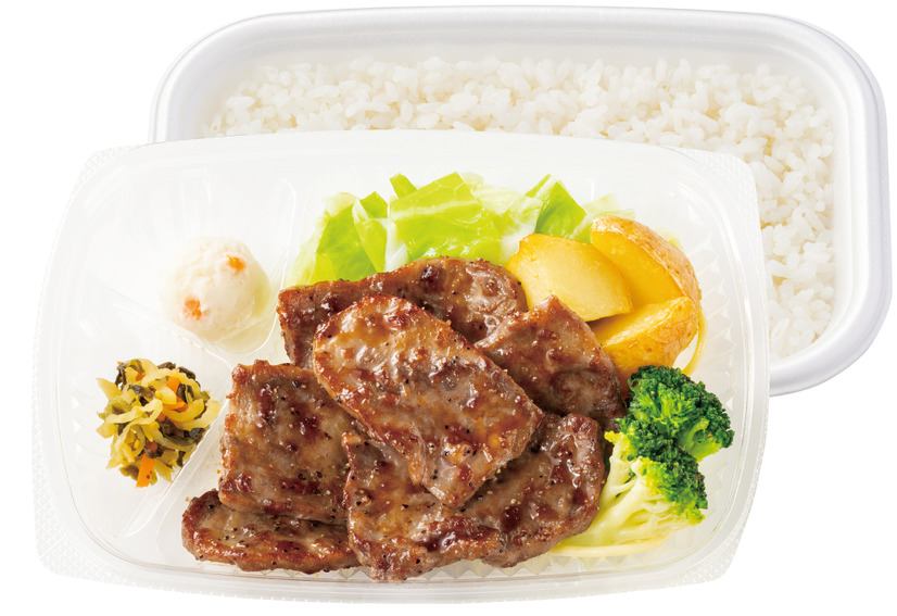 贅沢を味わう 新・ビーフカットステーキ弁当　990円（税込）～