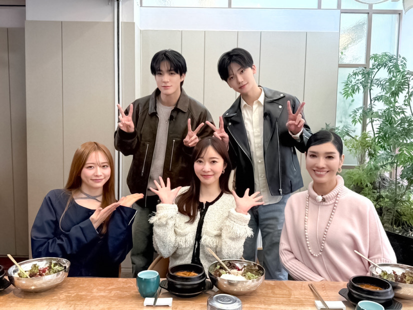 前列左から:森香澄・指原莉乃・アンミカ 後列左から:JENO(NCT)・JAEMIN(NCT)（C）フジテレビ