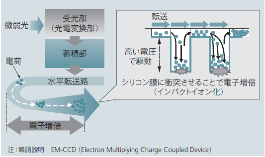 図4　EM-CCD電子増倍の原理