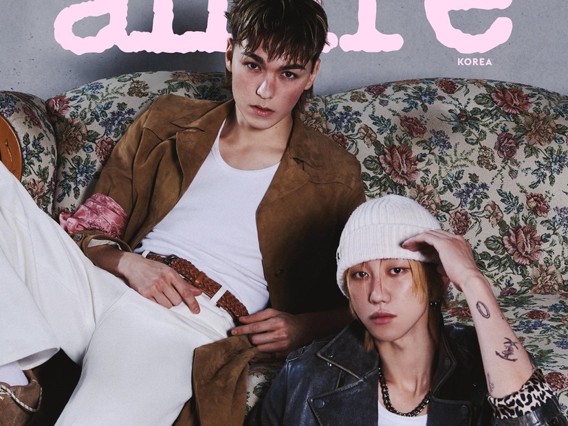 SEVENTEENの“新ユニット”・ディエイト×バーノン、圧巻オーラでファッション誌に登場「原動力はCARAT」