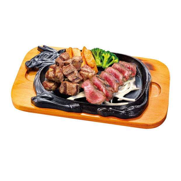 「アンガスサーロインカットステーキ（200g）＆みすじステーキ（150g）」（税込3,839円）