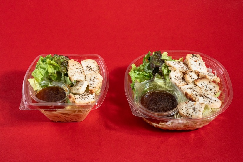 たんぱく質が摂れる！ローストチキンのパスタサラダ（税込398円）