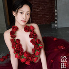 澄田綾乃、薔薇の花だけでバストを！ギリギリ衣装で挑発 画像