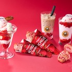 サンマルクカフェ、ハーゲンダッツ「ストロベリー」を使用したパフェ＆スムージーを販売！ 画像