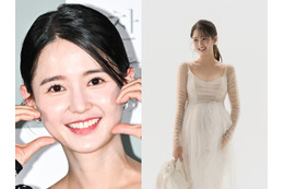 「あと3週、頑張る」“BTS胎教”も話題の『太陽を抱く月』女優、臨月のレースドレス姿を公開 画像