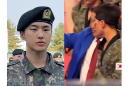 兵役中のSEVENTEEN・ホシへの無理な撮影に批判、同僚の対応には称賛　軍服を着ても“撮られる対象”なのか 画像