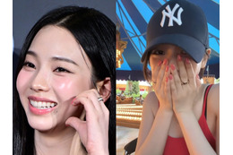 aespa・カリナ、テーマパークをお忍び訪問!?帽子を被っていても隠せない美貌とはしゃぐ姿が話題 画像