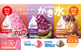 コメダ珈琲店、季節限定かき氷5品を全国発売！東日本・東海と西日本で異なる限定フレーバーも