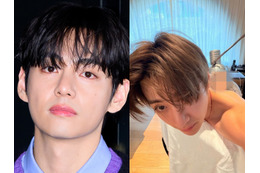 BTS・V、タトゥーをリタッチ中の姿を公開!?トップスを脱いだ“超接近”自撮りにドキドキ 画像
