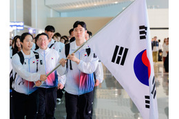 日本に到着早々まさかの“足止め”…韓国選手団、大型国旗を掲げられず　旗竿を外す提案もNO 画像