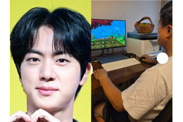 「お父さんに強制的にゲームの教育中」BTS・JIN、愛らしい親子の姿！北米ツアー終え家族団らん 画像