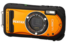 アウトドア向けタフコンデジ「PENTAX Optio W90」に鮮やかなオレンジを追加 画像