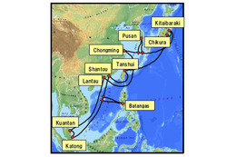 NEC、光海底ケーブルシステム「APCN2」の毎秒40ギガビット対応増設プロジェクトを受注 画像