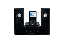 プリンストン、iPodシリーズ専用2.1chスピーカーのブラックモデル iPod(5G)/nanoにも対応 画像