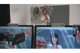 【CEATEC JAPAN 2010(Vol.41):動画】発表になったばかりのスマートフォン「IS03」の3Dコンセプトモデルが! 画像