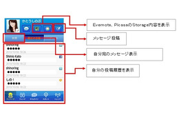 auスマートフォン向けアプリ「jibe」がバージョンアップ…はてな、GREEと連携開始 画像