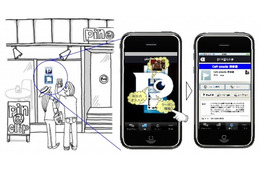 東急電鉄ら、渋谷でAR活用サービスの実験を開始……iPhoneアプリ『pin＠clip ピナクリ』活用 画像