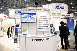 【ATTT10】KDDIは合同ブース出展で通信モジュールの利用事例を紹介 画像