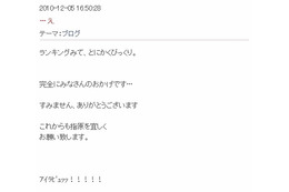 “アイラビュッッ!!!!”AKB48「指原莉乃」、ブログ更新100回&ランキング1位獲得に成功 画像