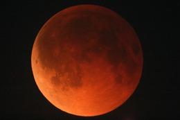 本日夕方に皆既月食!「赤銅色」の月が欠ける!? 画像