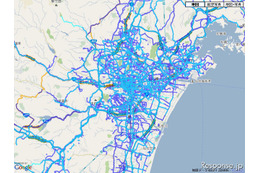 通れた道路マップ、1日6回更新に…被災地の復旧を速やかに反映 画像