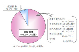 【地震】震災による企業倒産は「間接被害型」が9割……帝国データバンク調べ 画像