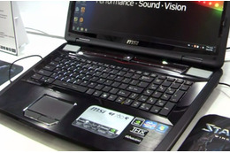 【COMPUTEX TAIPEI 2011(Vol.9):動画】MSI、ゲーマー向けノートPC「GT780R」を展示 画像