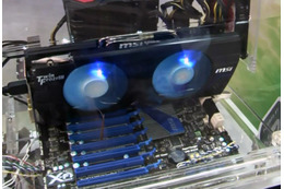 【COMPUTEX TAIPEI 2011(Vol.14)】MSI、グラフィックスカードの温度をファンの色で識別するテクノロジーなど 画像