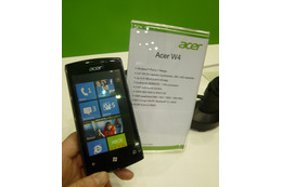 【COMPUTEX TAIPEI 2011(Vol.24)】Windows Phone 7 Mango搭載のスマートフォン「Acer W4」 画像