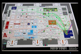 【Interop Tokyo 2011（Vol.28）】デモ見学中にも大量のマルウェア！……情報通信研究機構、パケットの流れを“見える化”する技術 画像