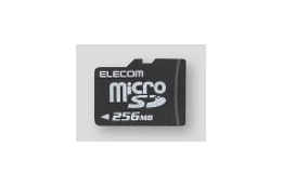 エレコム、256MBの超小型microSDメモリカードを発売 画像