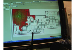 【WTP2011（Vol.13）】電波の到達状況を図面上に解析表示！ディアイティが無線LAN環境調査ツール 画像