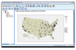 日本IBM、統計解析ソフト「IBM SPSS Statistics」にマップ表示機能を追加 画像