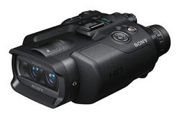 【CEATEC 2011(Vol.7):動画】ソニーブースは、2D/3D撮影のデジタル双眼鏡が人気 画像