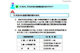 厚労省、10月からの子ども手当について…申請が必要に 画像