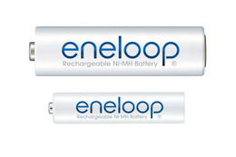 三洋、充電池「eneloop」（エネループ）の新モデル……5年の長期保存でもバッテリ残存70％に性能向上
