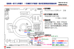 【地震】東京電力、福島第一原発 原子炉建屋 1階床配管貫通部の動画を公開  画像