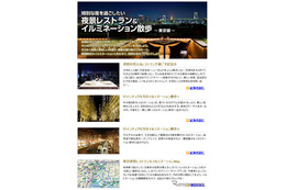 夜景レストラン&イルミネーション散歩 東京編---MapFan Web 観光楽地図 画像