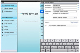 iOSデバイスで電子署名できる「EchoSign」……iOS向けにアドビが配信 画像