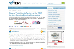 初音ミクがロンドン五輪の開会式で歌う? 米投票サイトで1位に 画像