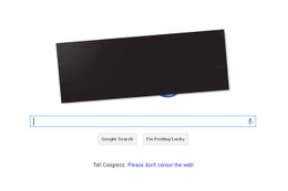 GoogleがリンクしたSOPAへの抗議に1日で450万人が署名 画像