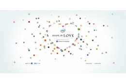 インテル、世界に1つだけのハート形を作るソーシャルメディア・プロジェクト「SHAPE OF LOVE」開始 画像