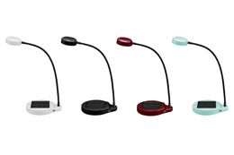 スマホの充電もできる! ソーラーバッテリを搭載したLEDスタンドライト 画像