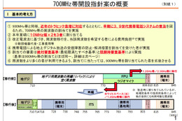 700MHz帯は3者に割り当て……イー・アクセスは早くも申請を表明 画像