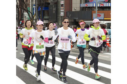 エビアン協賛 「第2回渋谷・表参道Women's Run」、長谷川理恵も参加・完走 画像