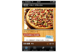 ドミノ・ピザのネット注文、スマホ経由売上が累計10億円を突破 画像