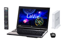 NEC、ノートPC「LaVie」2012年夏モデルとして、テレビ視聴機能を拡大した15.6型2機種 画像